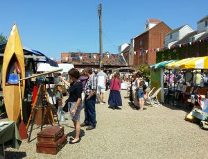 Vintage market at Snape Maltings, Suffolk
